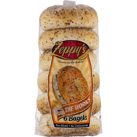 Zeppys The Work Bagels 6 Pcs