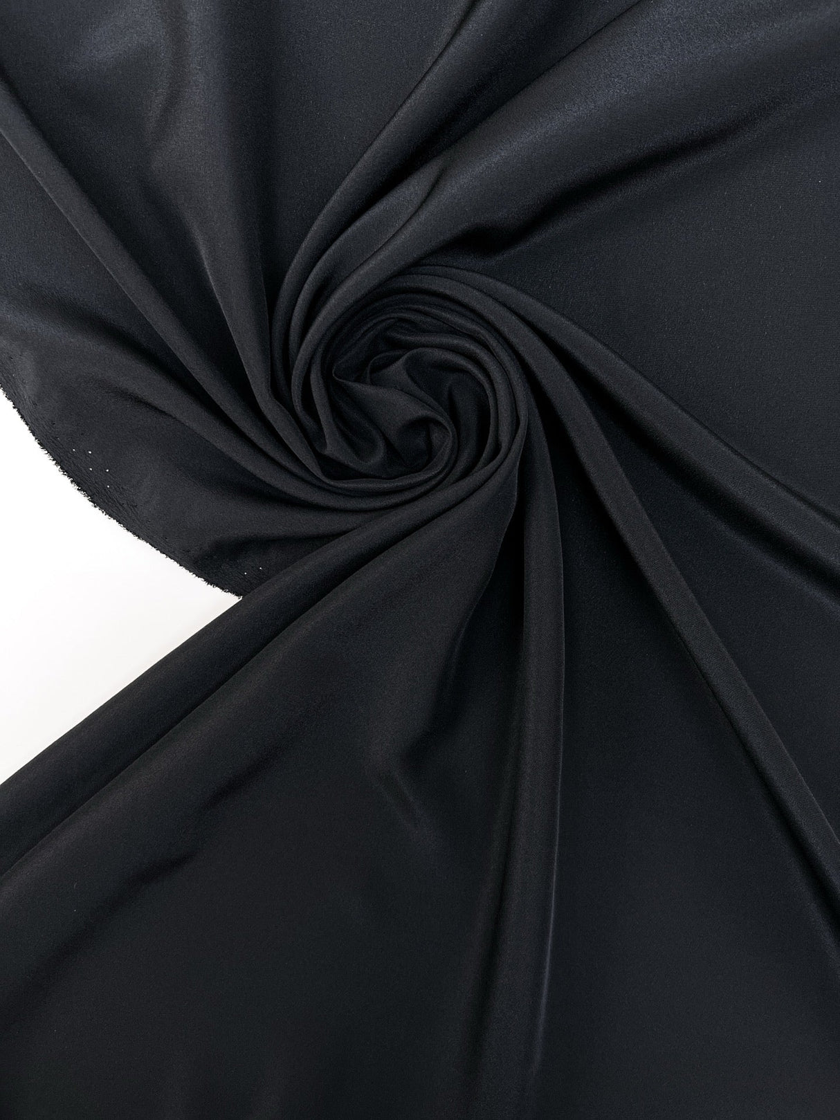 Polyester Crepe Fabric Blue Black