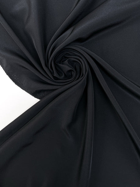 Polyester Crepe Fabric Blue Black