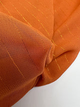 Polyester Lurex Chiffon Striped Orange