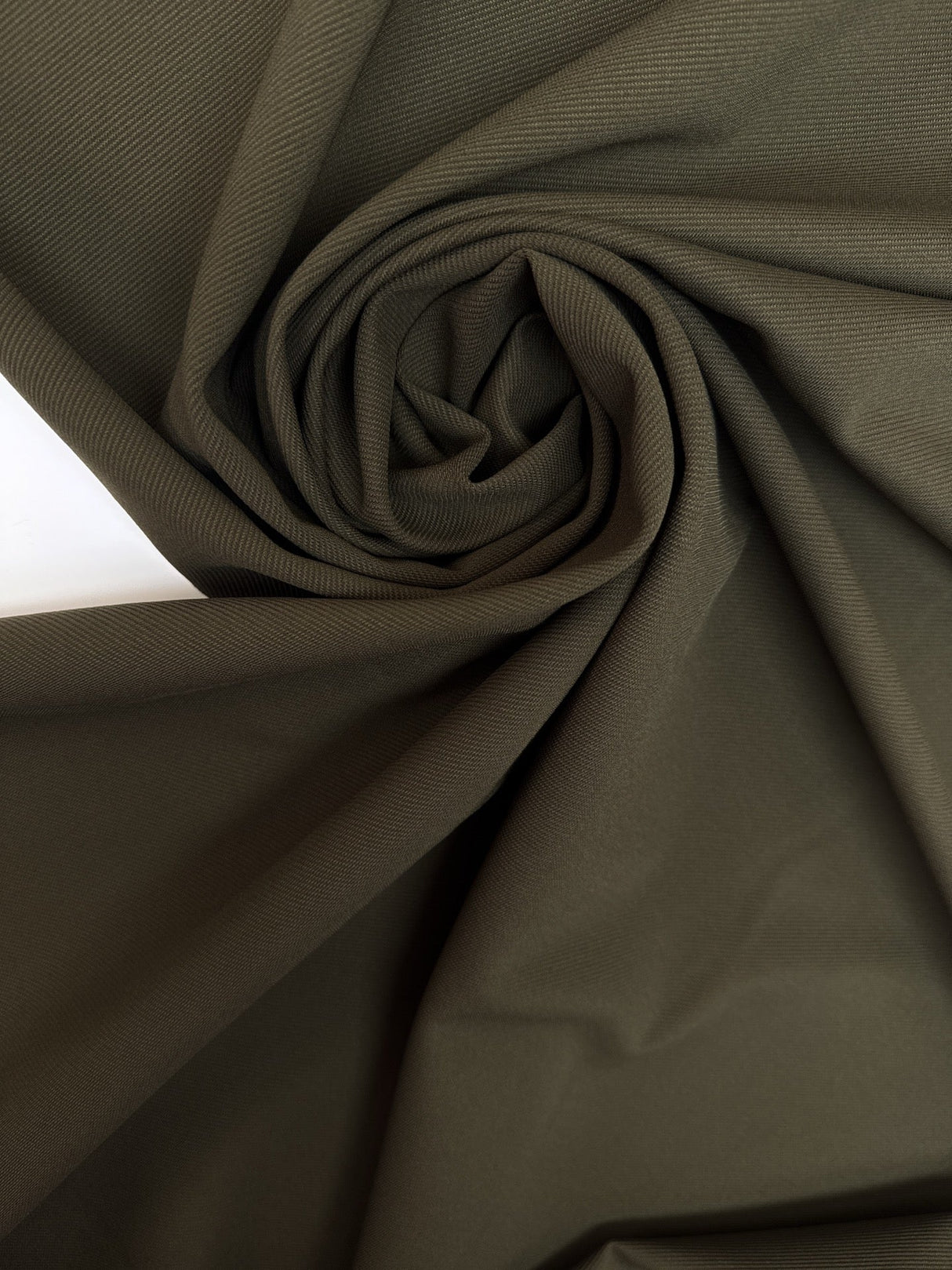 Green Polyamide Elastane Twill