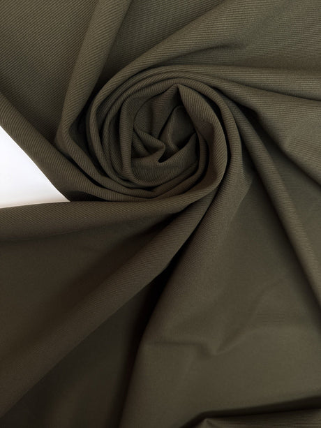 Green Polyamide Elastane Twill