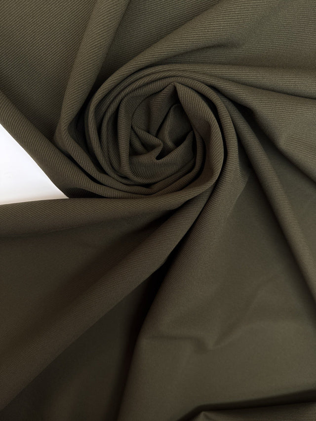 Green Polyamide Elastane Twill
