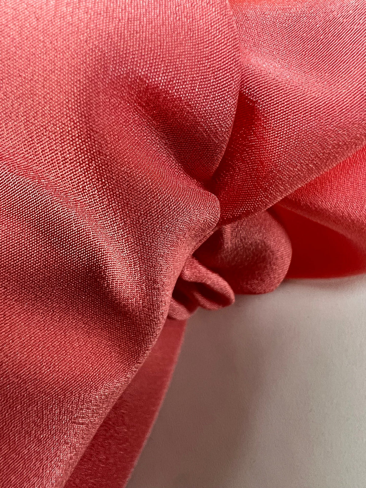 Pink Polyester Crepe
