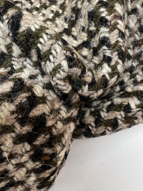 Wool Polyester Checked Tweed