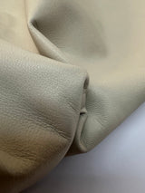 Beige Stretch Leather Fabric