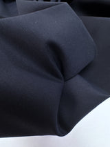 Blue Black Wool Twill