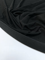 Black Polyamide Elastane Knit Fabric