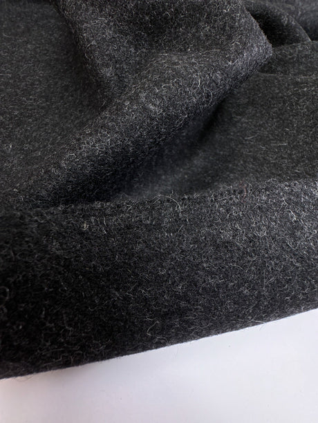 Wool Blend Tweed Gray