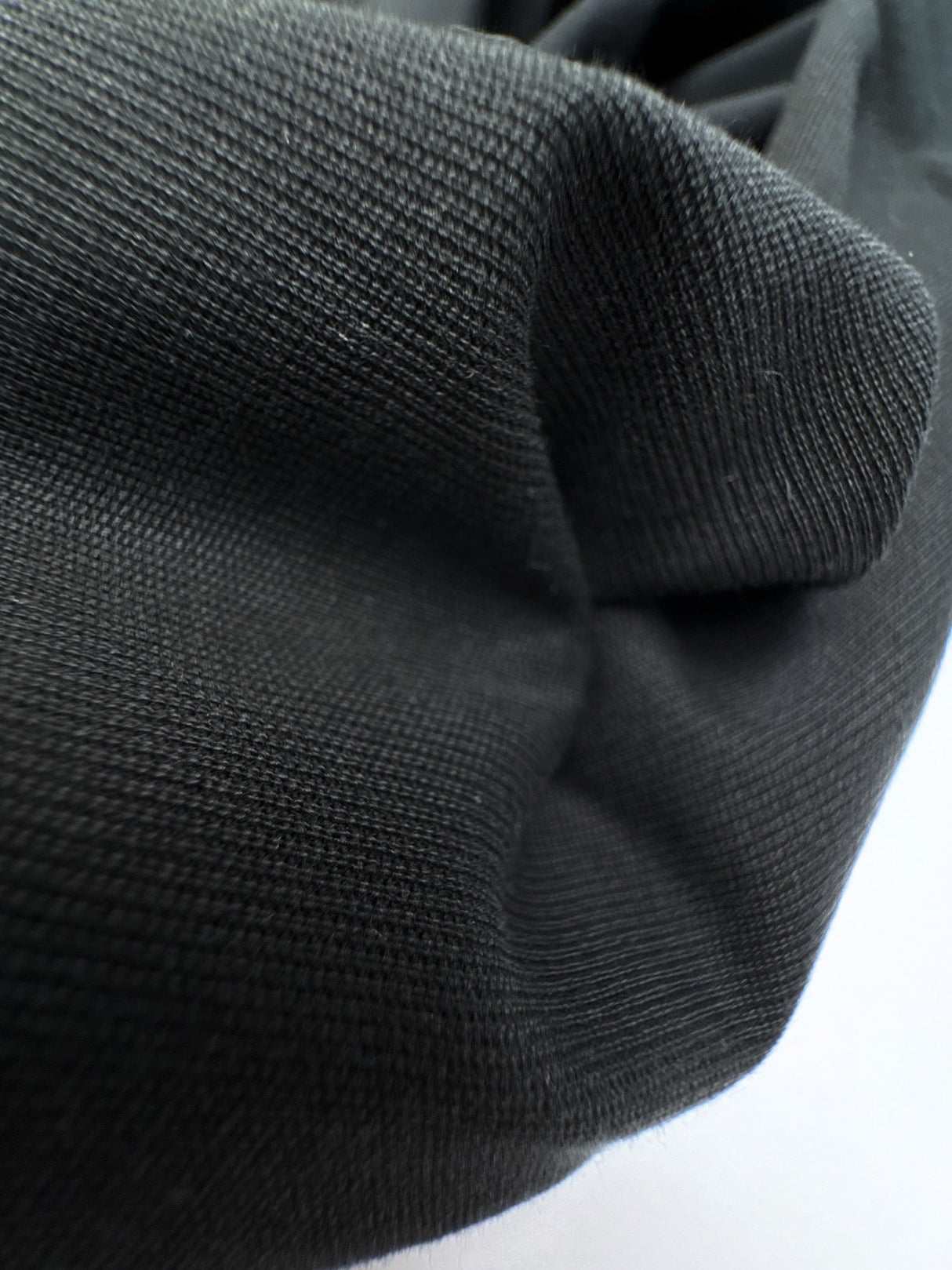 Black Cotton Twill with Elastane