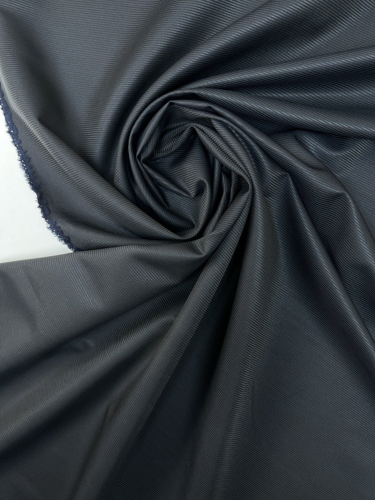 Wool Jacquard Blue Striped Suiting Fabric