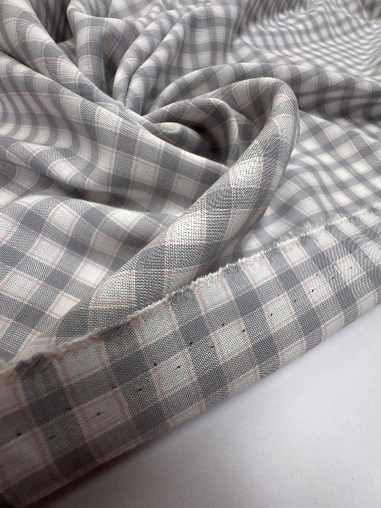 Viscose Woven Checked Multicolor