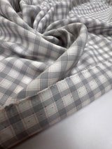 Viscose Woven Checked Multicolor
