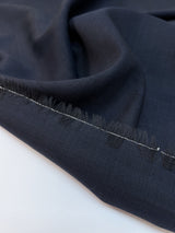 Italian Blue Black Wool Fabric