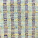 1 yarda de tela de lino jacquard lituano suave y duradera en aqua, índigo y amarillo para manualidades, ancho 65"