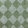 1 Yard White Sage Pure Linen Yarn-Dyed Quilted Mesh Fabric Midweight 65 Inch Width