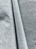 1 Yard Aqua Tweed Linen Cotton Stretch 2 Tone Midweight Woven Fabric 46 Inches Wide