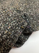 Wool Bouclé Fabric Gray Shades