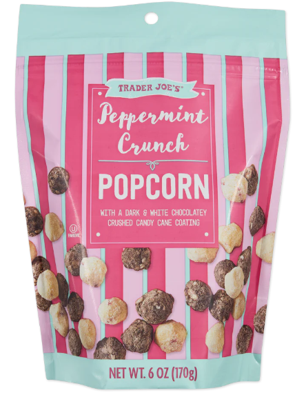 Traders Joe's Peppermint Crunch Popcorn