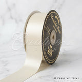 1 1/2" Double Face Satin-25 Yds (Antique White)