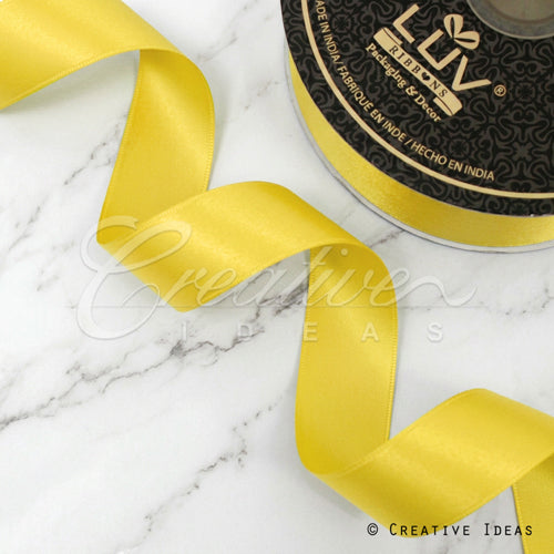 1 1/2" Double Face Satin-25 Yds (Daffodil)