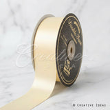 1 1/2" Double Face Satin-25 Yds (Ivory)
