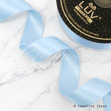 1 1/2" Double Face Satin-25 Yds (Light Blue)