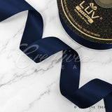 1 1/2" Double Face Satin-25 Yds (Navy Blue)