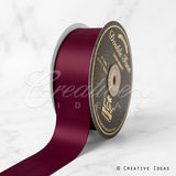 1 1/2" Double Face Satin-25 Yds (Wine)