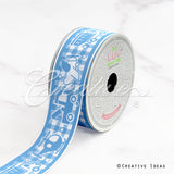 1 1/2" Grosgrain Baby Boys/Girls Elements-10 Yds (Blue)