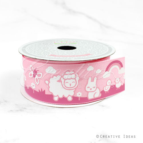 1 1/2" Grosgrain Baby Boys/Girls Elements-10 Yds (Pink)