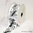1 1/2" Grosgrain Bump Set Spike! Ribbon-21 Feet (White)