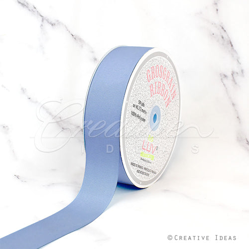 1 1/2" Grosgrain Ribbon - 50 Yards (Denim Blue)
