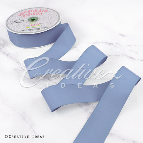 1 1/2" Grosgrain Ribbon - 50 Yards (Denim Blue)