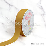 1 1/2" Grosgrain Ribbon - 50 Yards (Antique Gold)