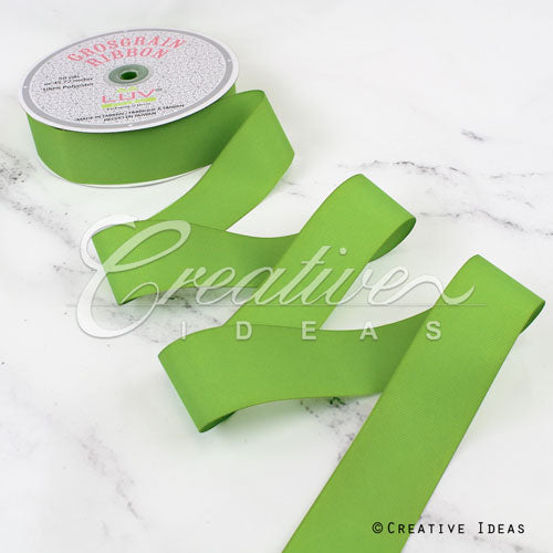 1 1/2" Grosgrain Ribbon - 50 Yards (Apple Green)