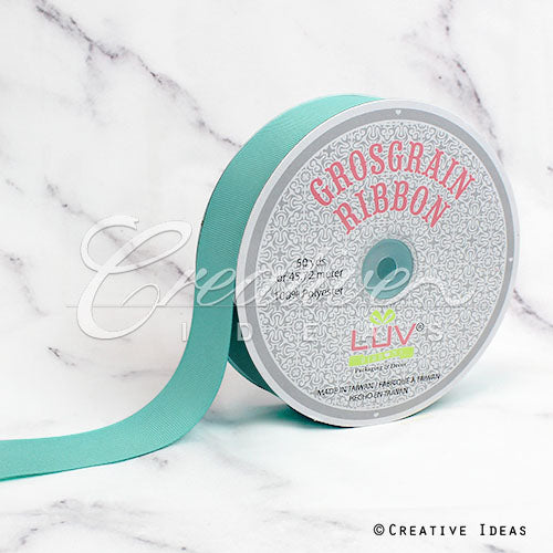 1 1/2" Grosgrain Ribbon - 50 Yards (Aqua)