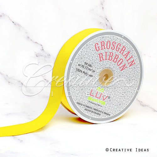 1 1/2" Grosgrain Ribbon - 50 Yards (Canary)