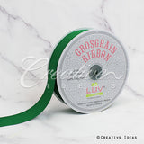 1 1/2" Grosgrain Ribbon - 50 Yards (Emerald Green)