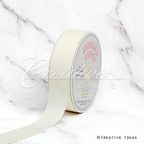 1 1/2" Grosgrain Ribbon - 50 Yards (Ivory)