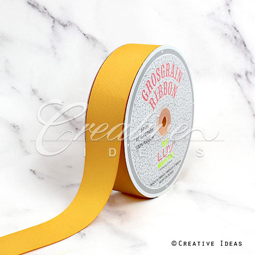 1 1/2" Grosgrain Ribbon - 50 Yards (Light Gold)