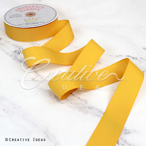 1 1/2" Grosgrain Ribbon - 50 Yards (Light Gold)