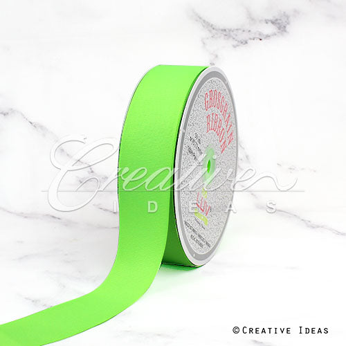 1 1/2" Grosgrain Ribbon - 50 Yards (Neon Green)