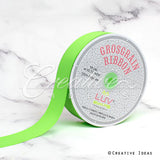 1 1/2" Grosgrain Ribbon - 50 Yards (Neon Green)