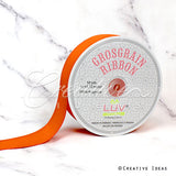 1 1/2" Grosgrain Ribbon - 50 Yards (Neon Orange)
