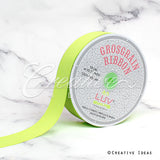 1 1/2" Grosgrain Ribbon - 50 Yards (Neon Yellow)