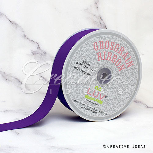 1 1/2" Grosgrain Ribbon - 50 Yards (Purple)