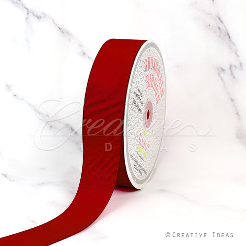 1 1/2" Grosgrain Ribbon - 50 Yards (Scarlet Red)