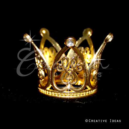 1 1/2" Mini Swirl Tiara-Pc (Gold)