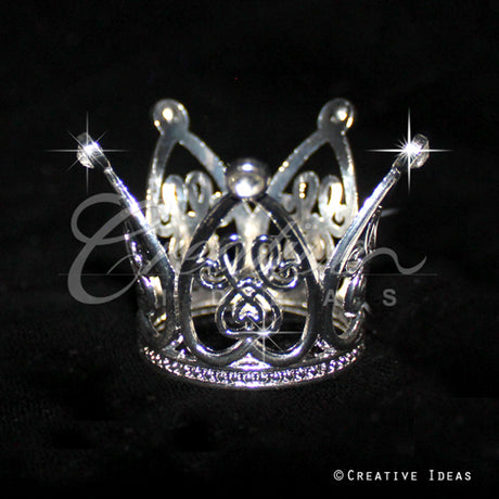 1 1/2" Mini Swirl Tiara-Pc (Silver)